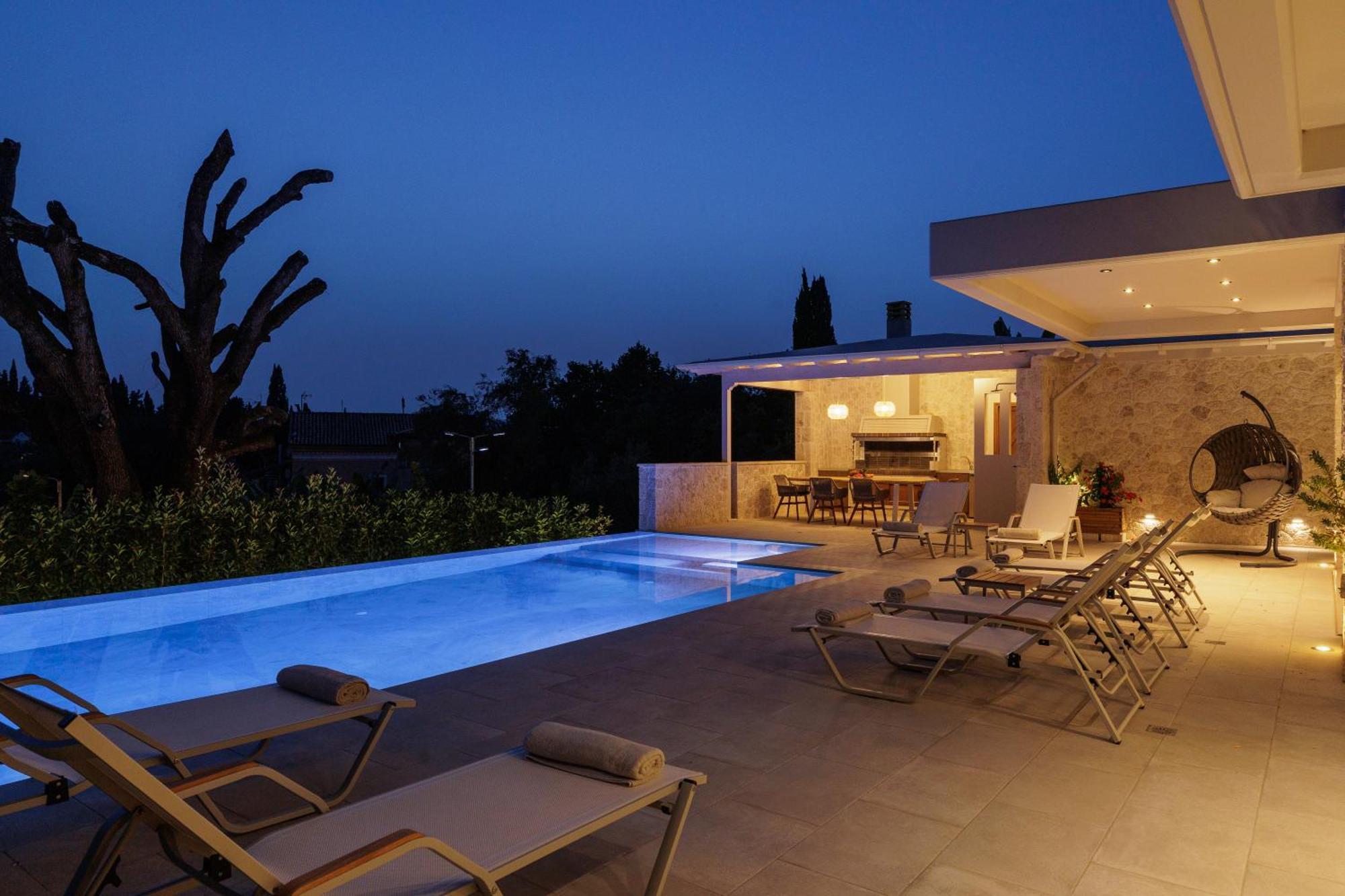 My Mediterranean Corfu Luxury With Private Swimming Pool Villa Kontokali